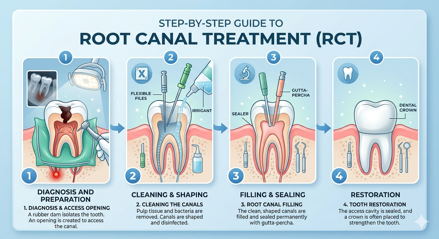 Step-by-step Root Canal Treatment | Vadodara