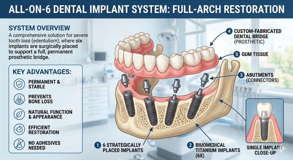 All-on-6 dental implants in Vadodara