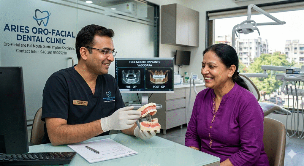 Full mouth Dental Implant in Vadodara