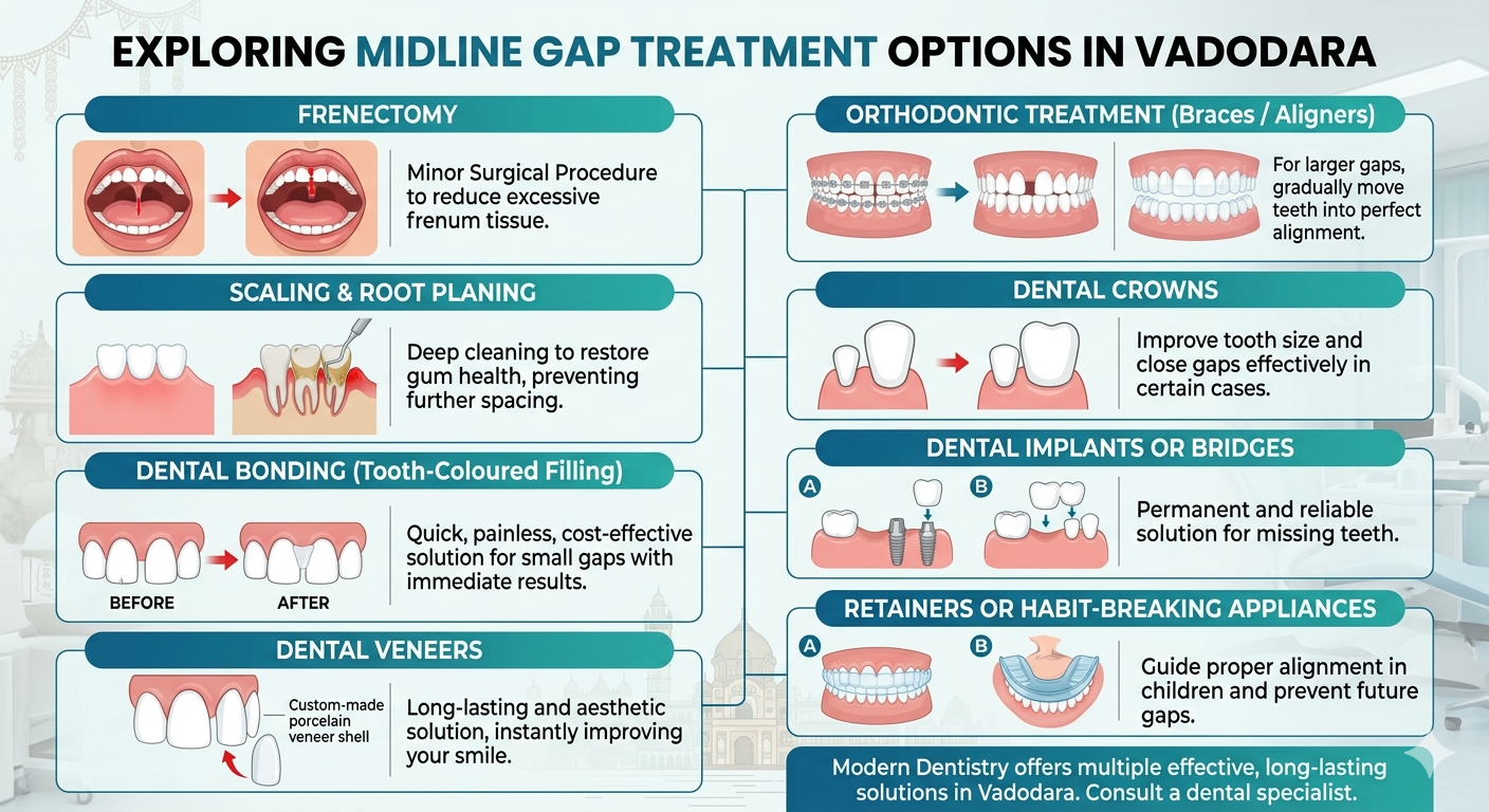Midline Gap Treatment in Vadodara
